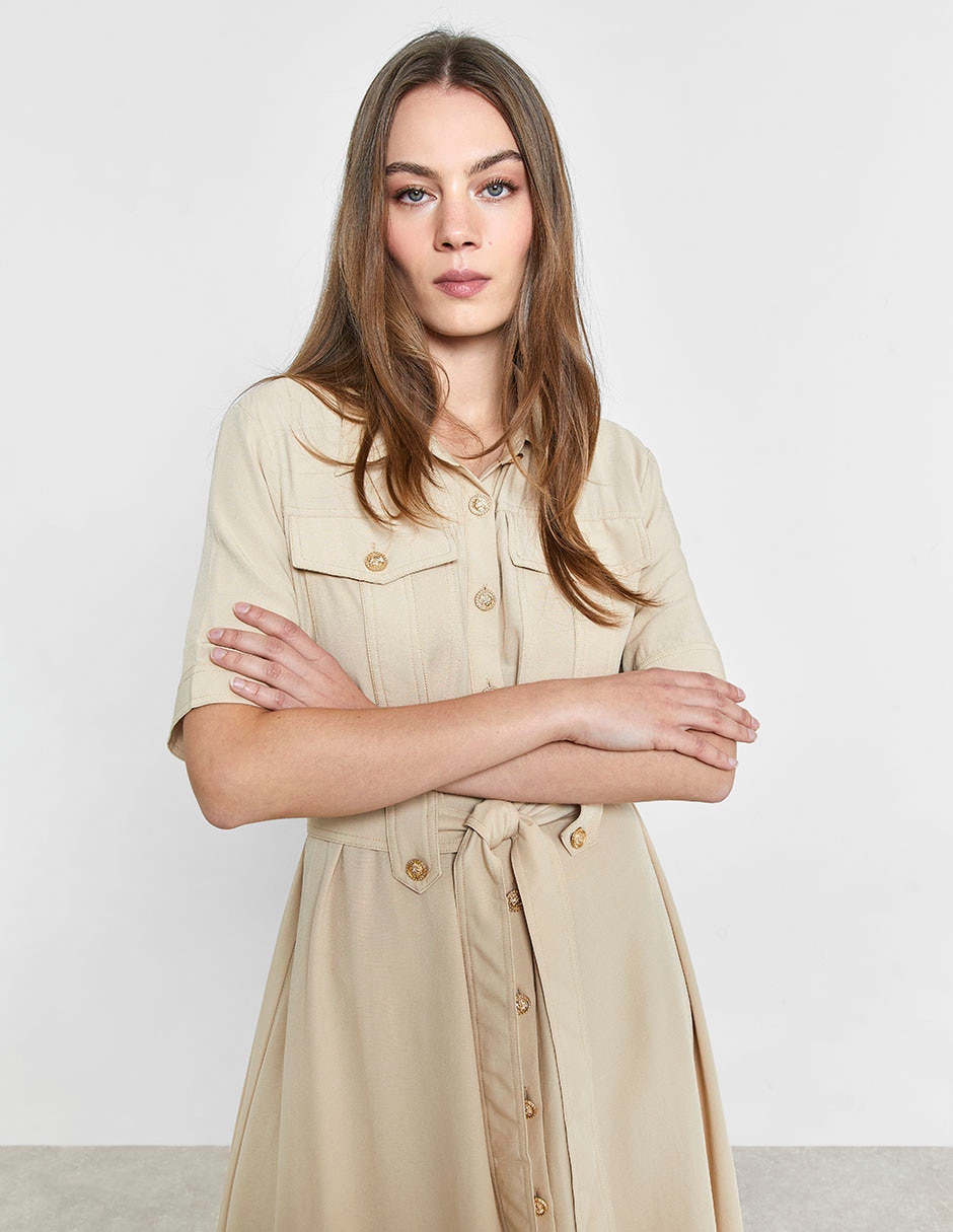 Vestido crop casual para mujer