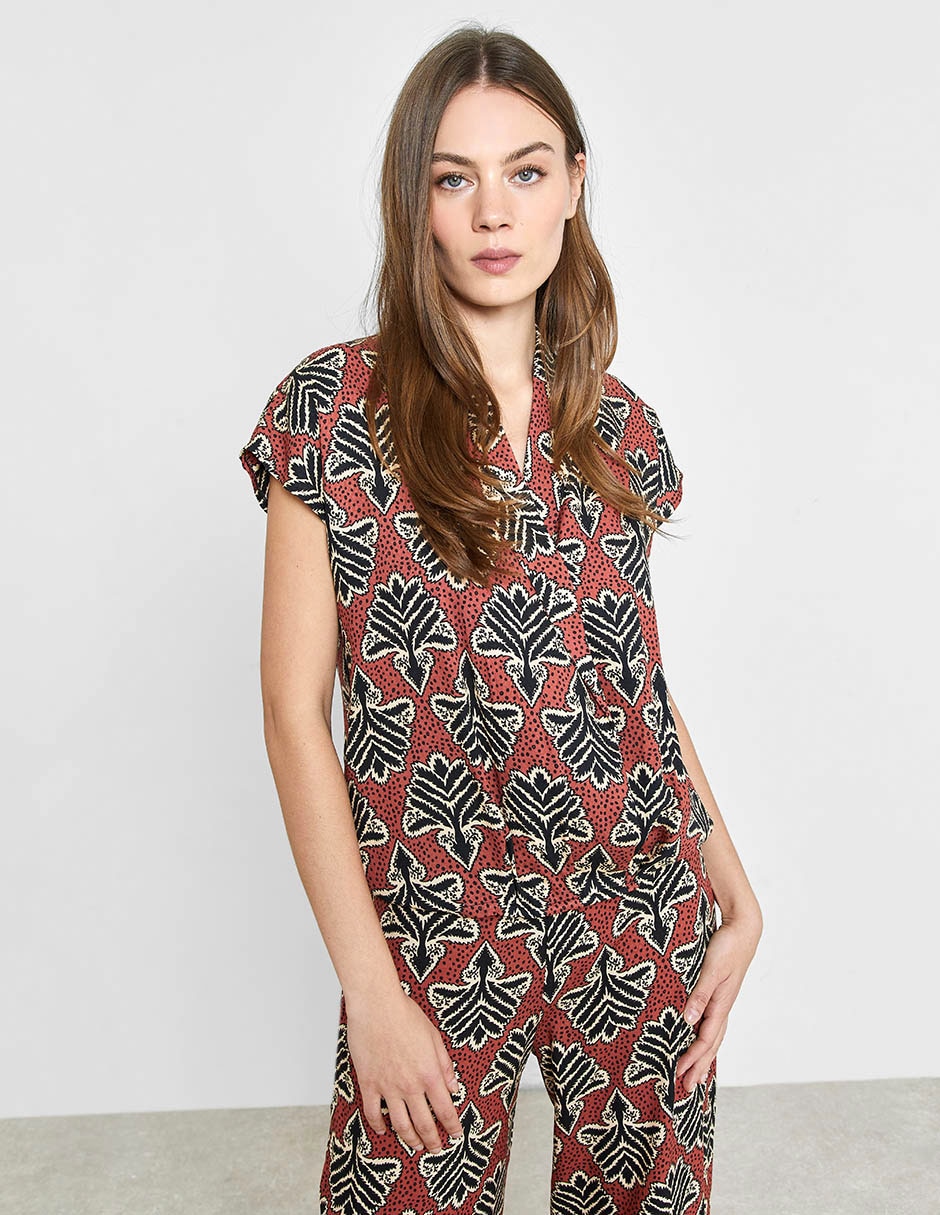Blusa manga corta para mujer 1