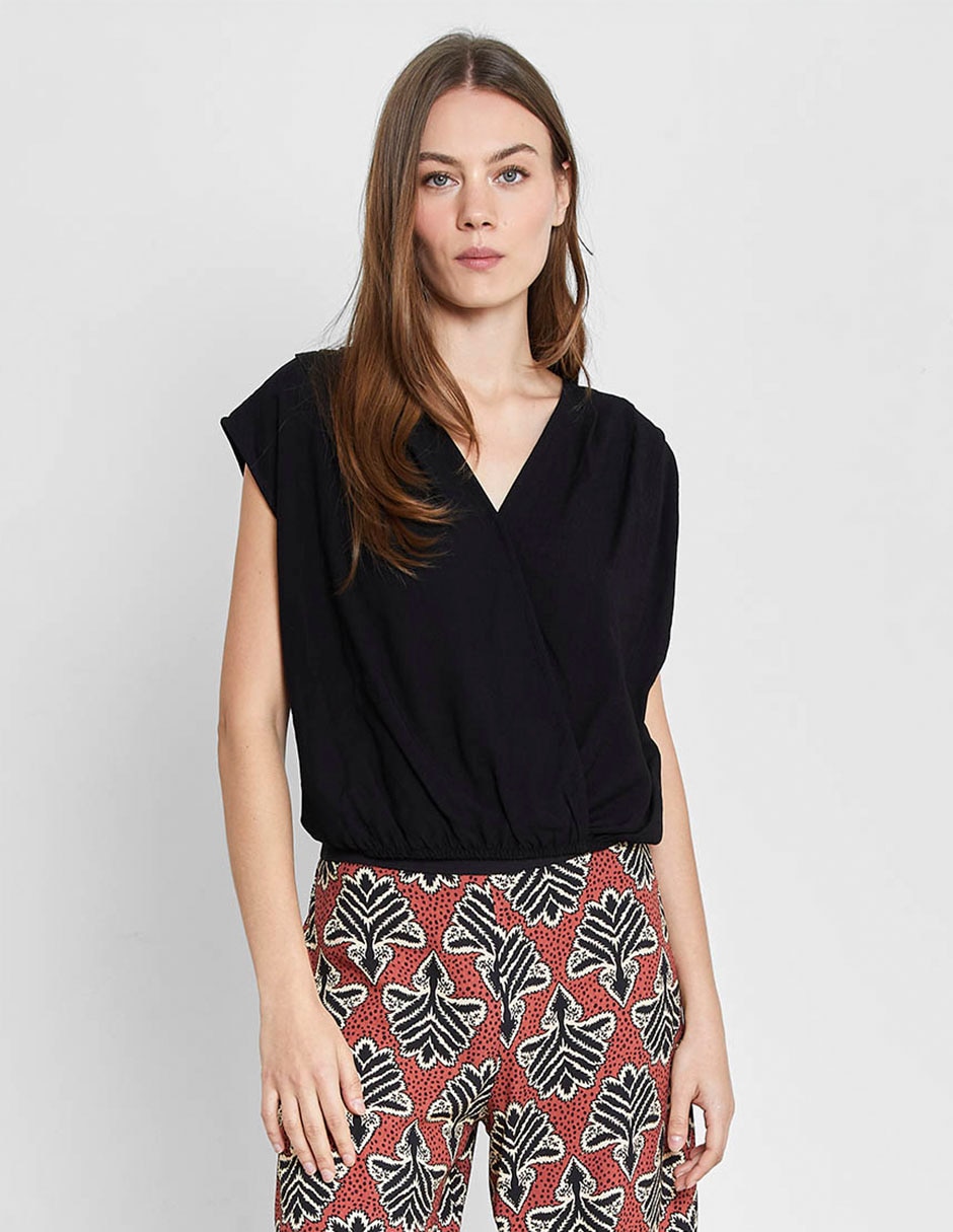 Blusa manga corta para mujer 1