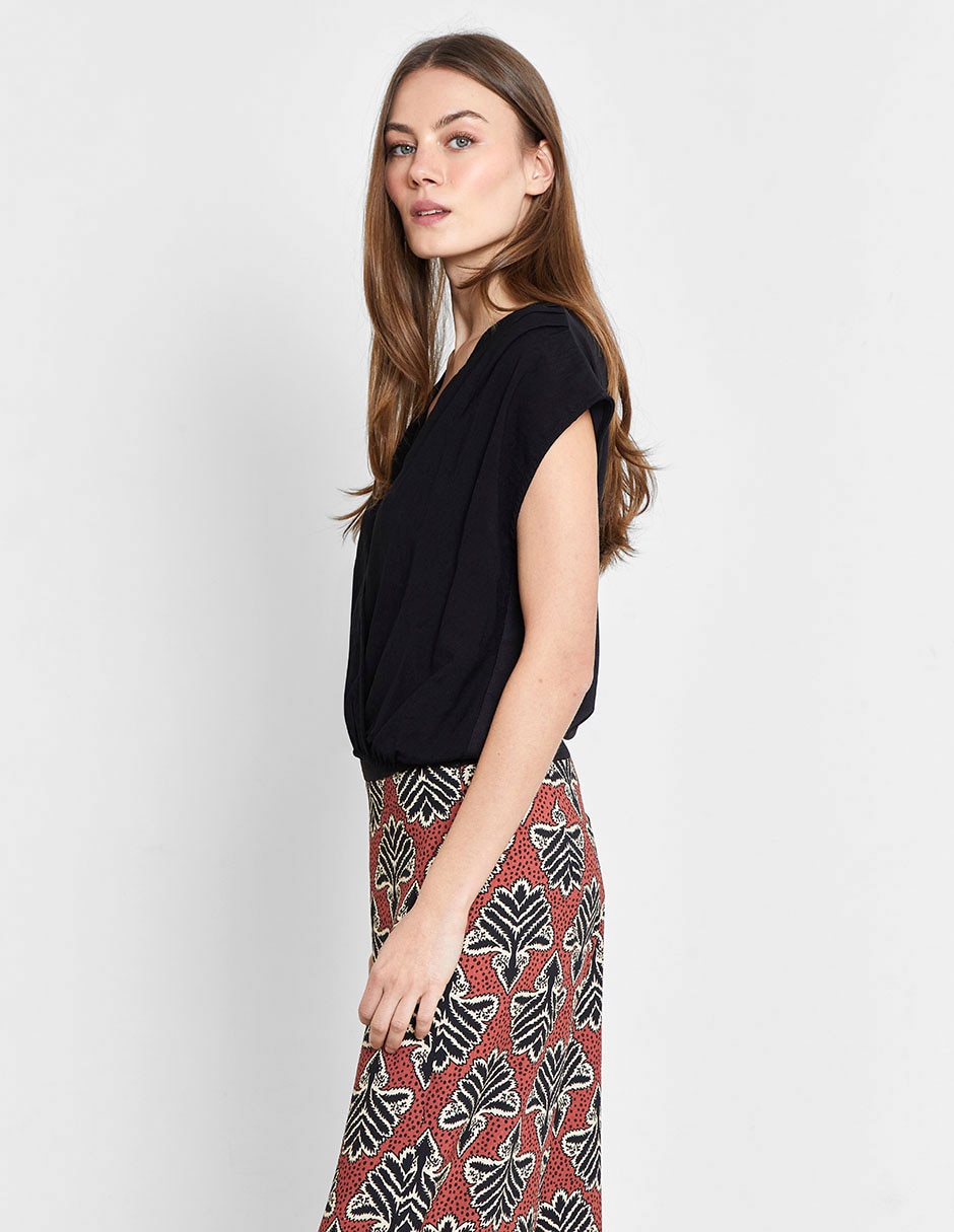 Blusa manga corta para mujer 8