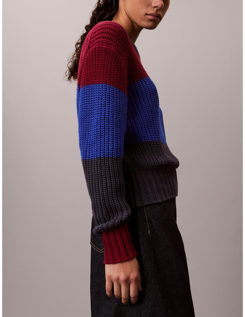 Suéter cuello redondo para mujer 11
