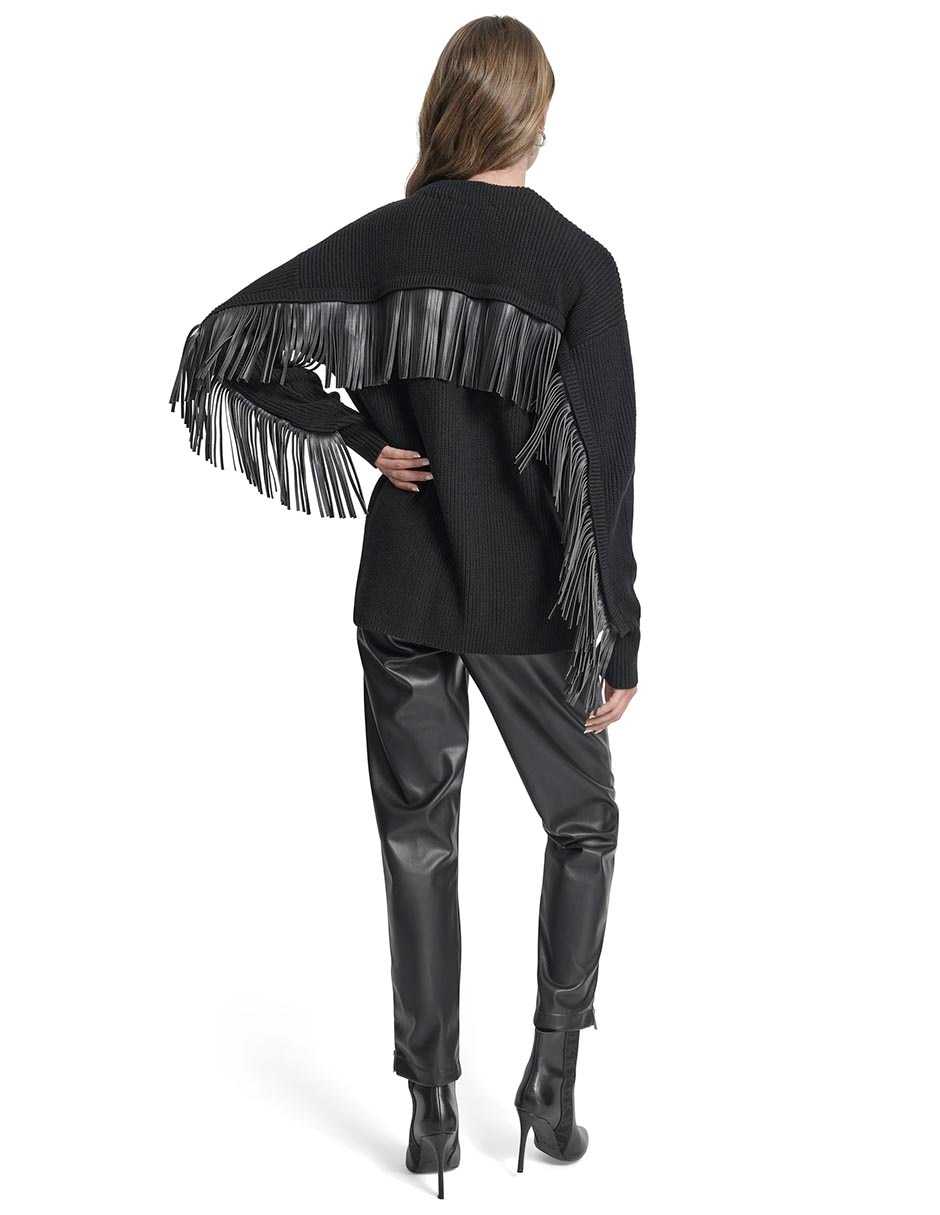 Suéter cuello v para mujer 7