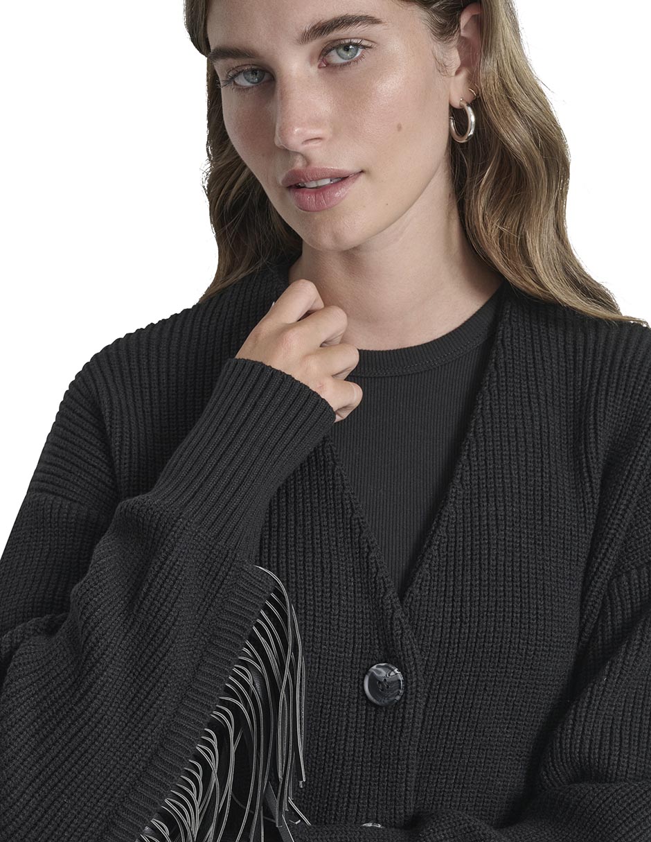 Suéter cuello v para mujer 8