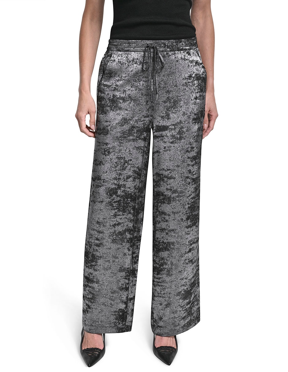 Pantalón relaxed Dkny wide leg para mujer