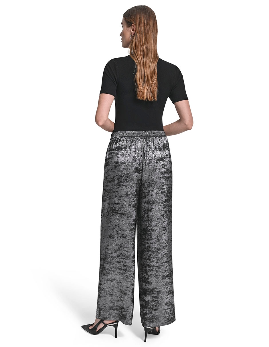 Pantalón relaxed Dkny wide leg para mujer