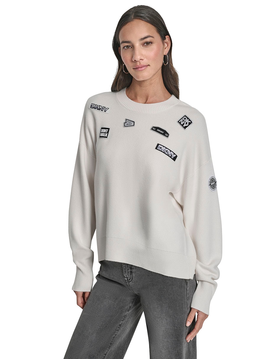 Suéter cuello redondo para mujer 1