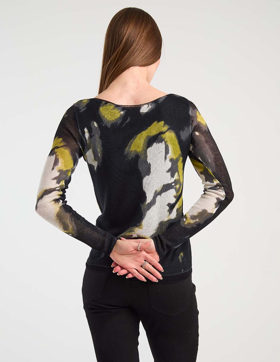Suéter cuello ojal para mujer 4