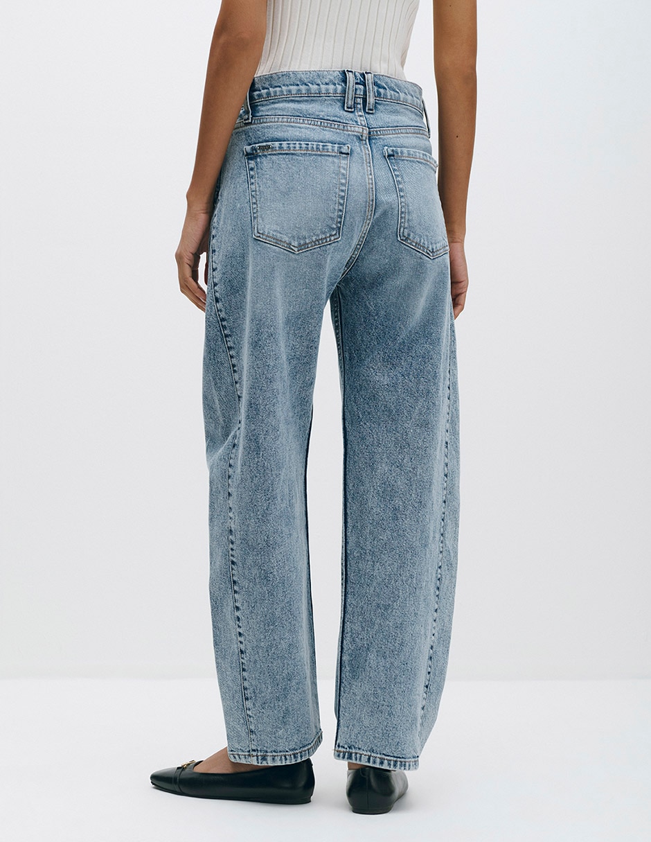 Jeans barrel julio para mujer