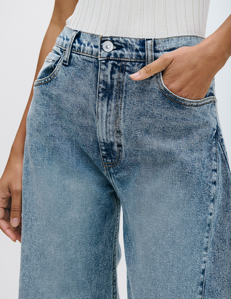 Jeans barrel julio para mujer