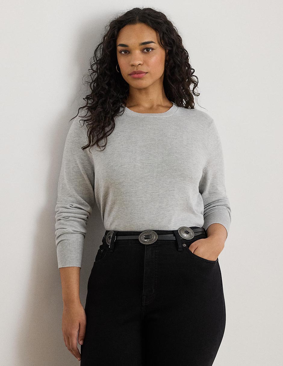 Suéter Lauren Plus cuello redondo para mujer