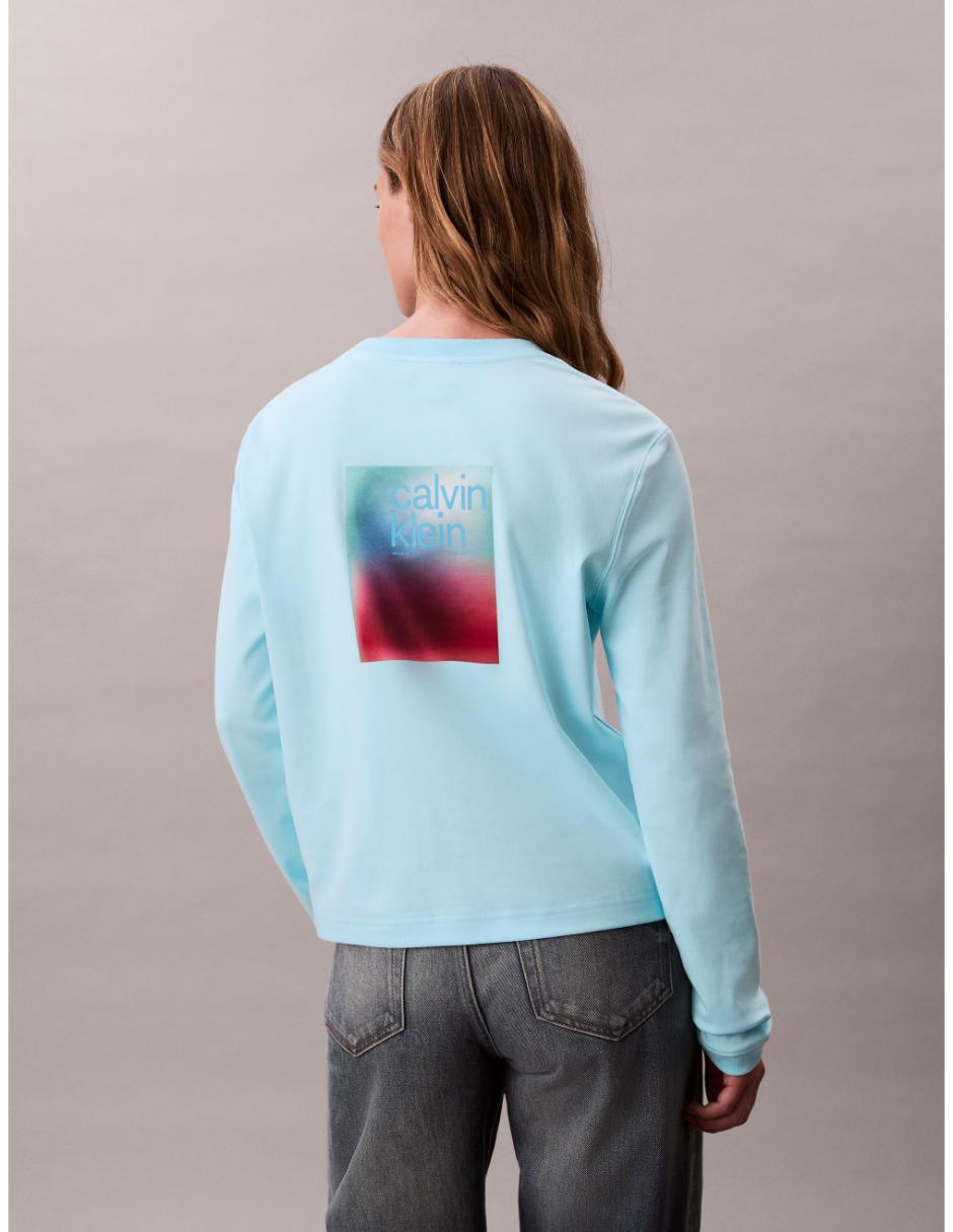 Playera manga larga cuello redondo para mujer 9