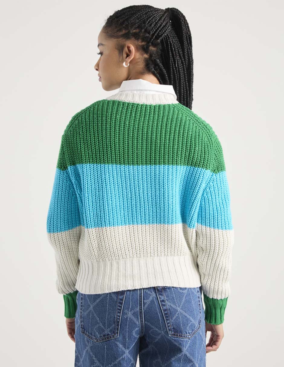 Suéter cuello redondo para mujer 5