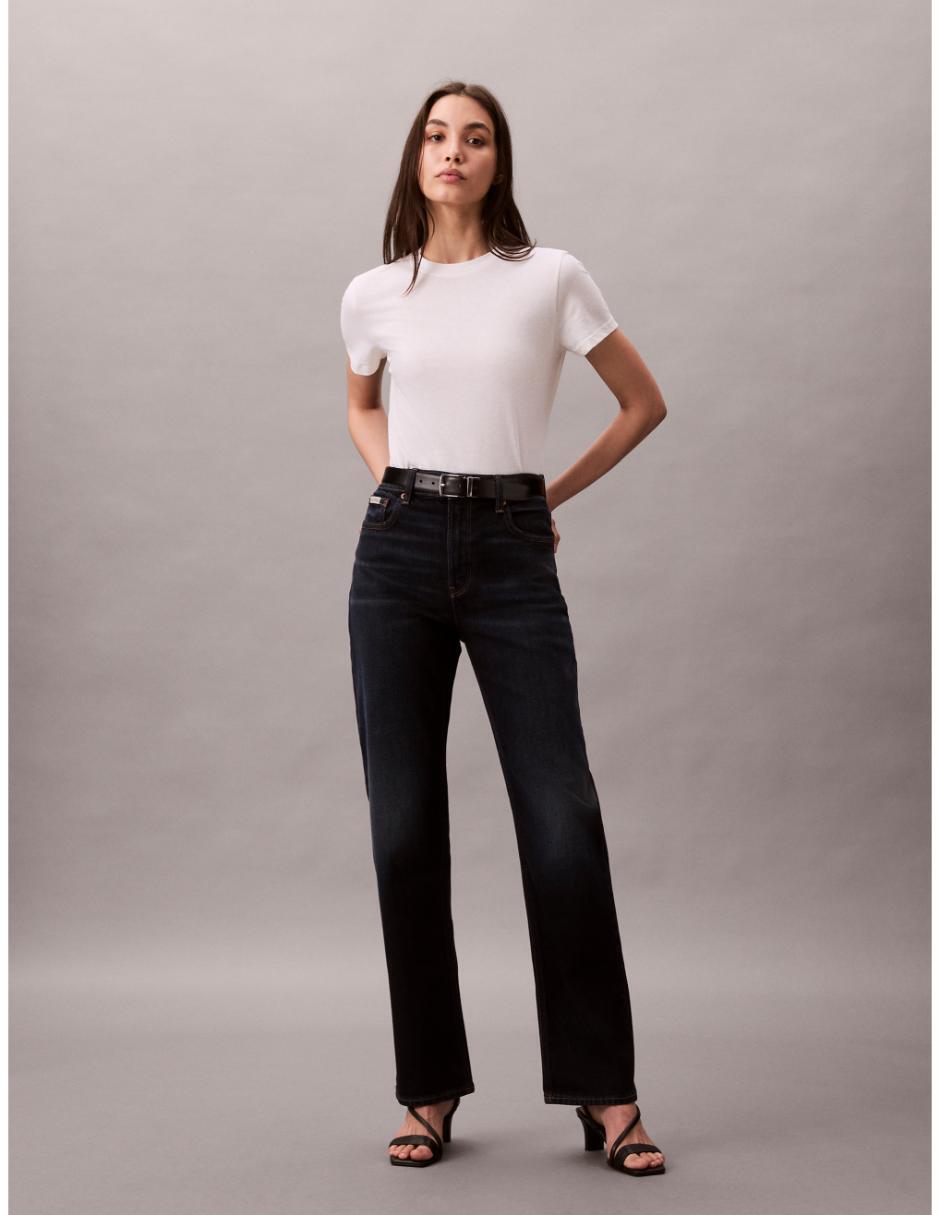 Jeans straight 47b911g-401 para mujer 2