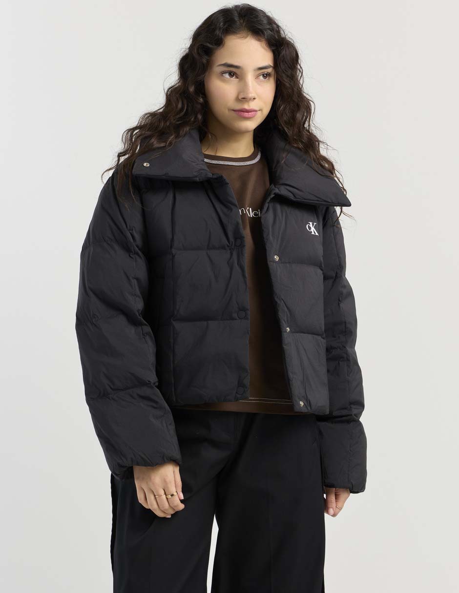 Chamarra acolchada Calvin Klein Jeans impermeable para mujer