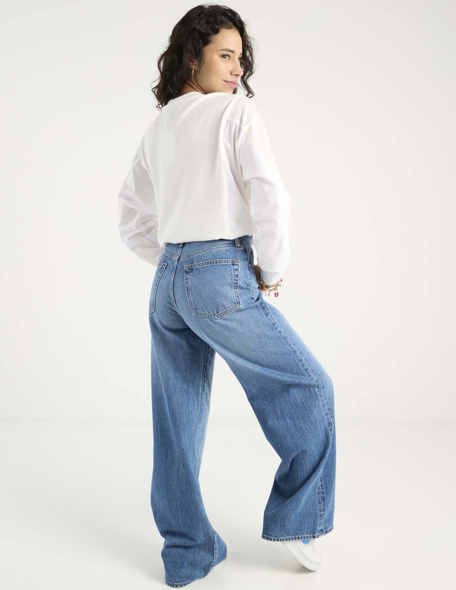 Jeans wide leg para mujer 11
