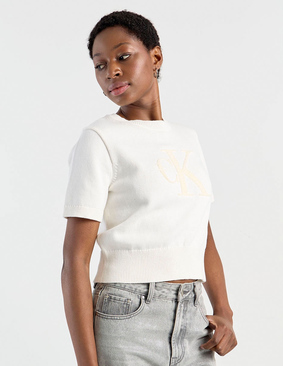 Suéter cuello redondo para mujer 1