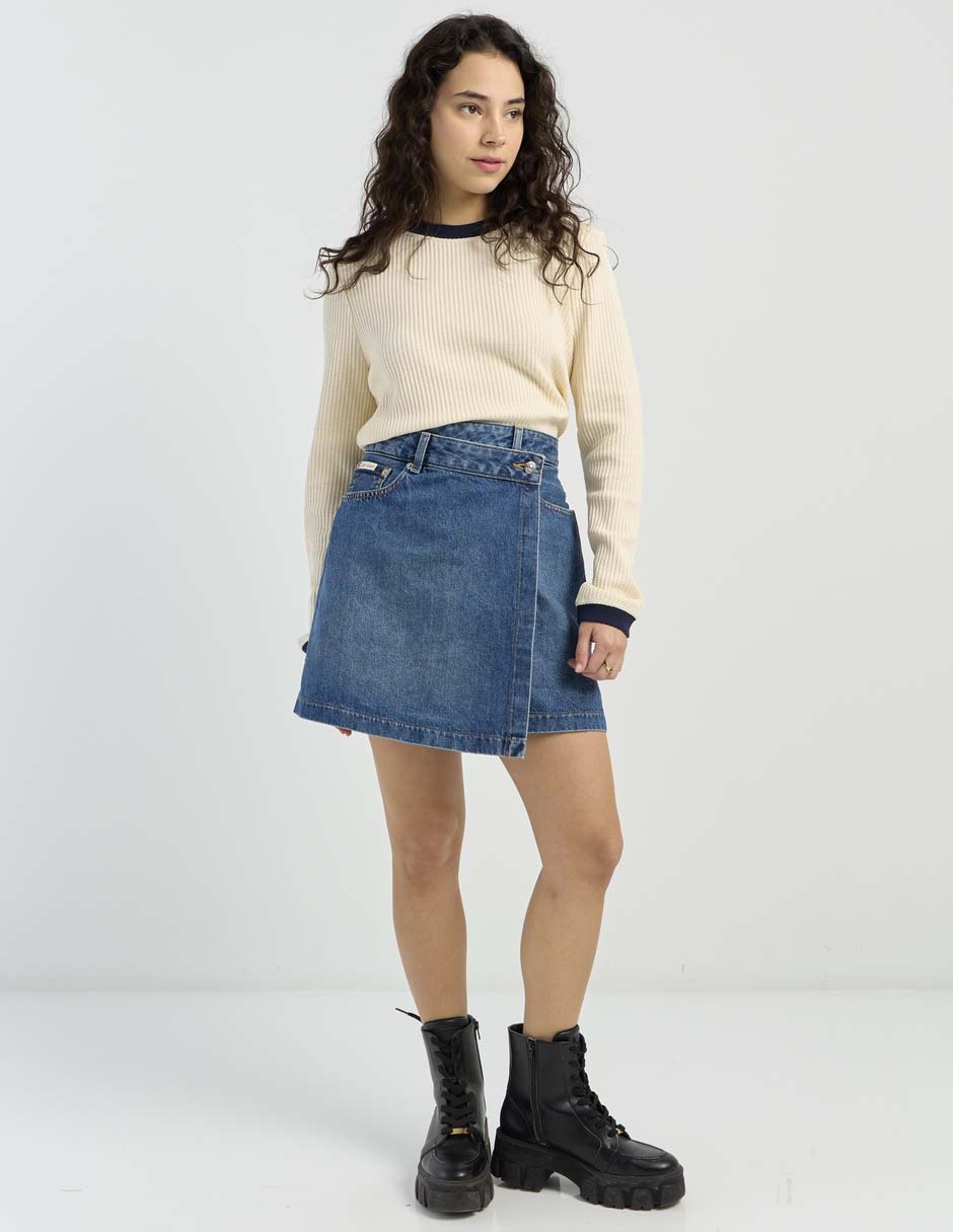 Falda mini a la cintura 6