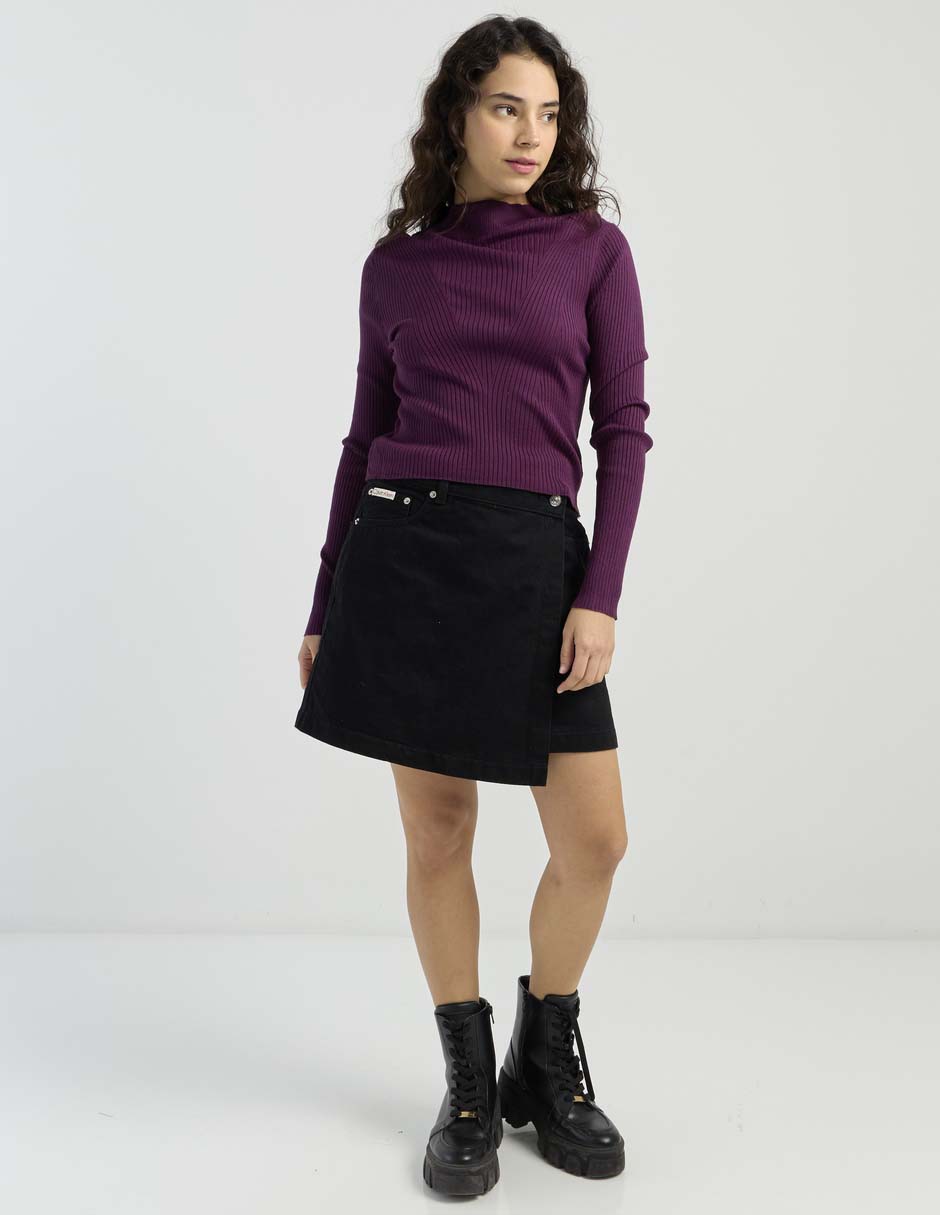 Falda corta Jeans cintura alta 6