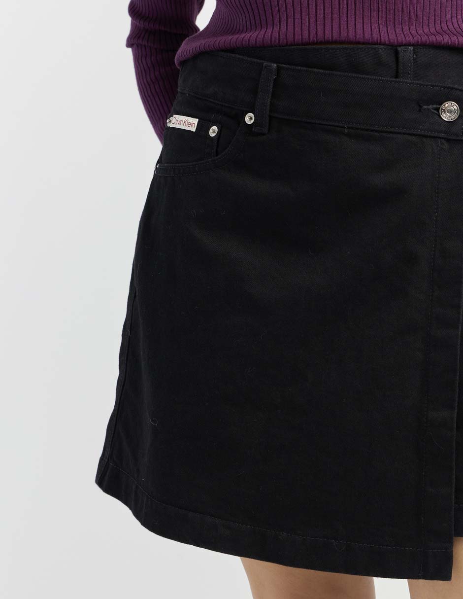 Falda corta Jeans cintura alta 7