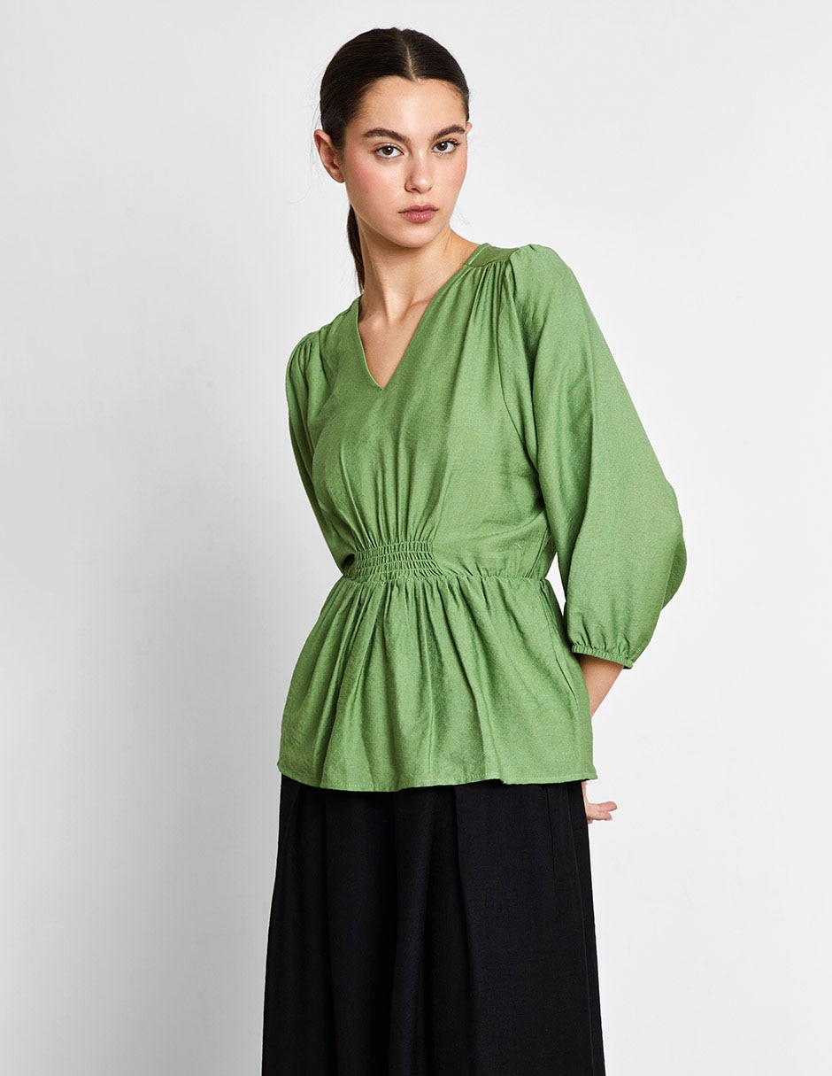 Blusa manga 3/4 para mujer Blusa manga 3/4 para mujer