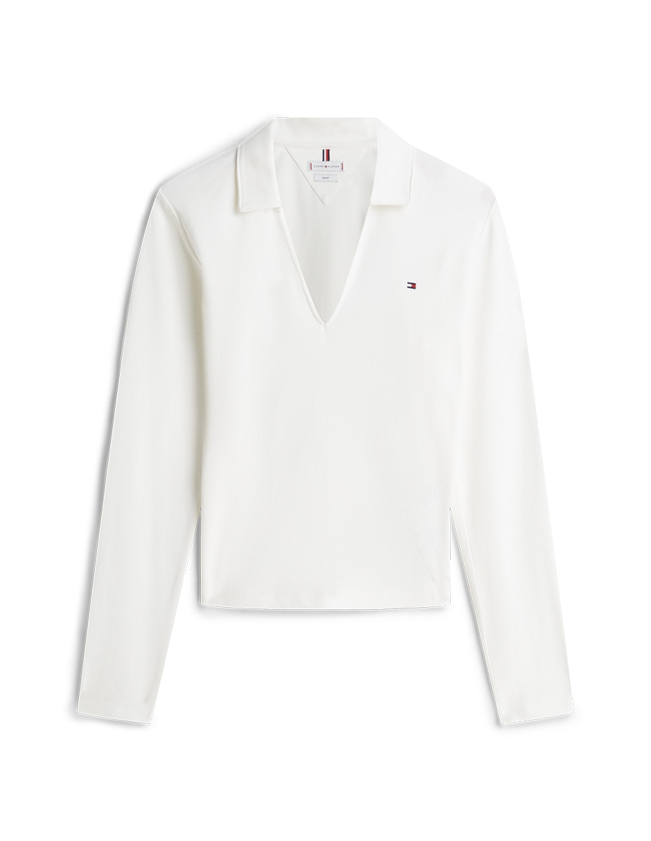 Playera tipo polo Tommy para mujer