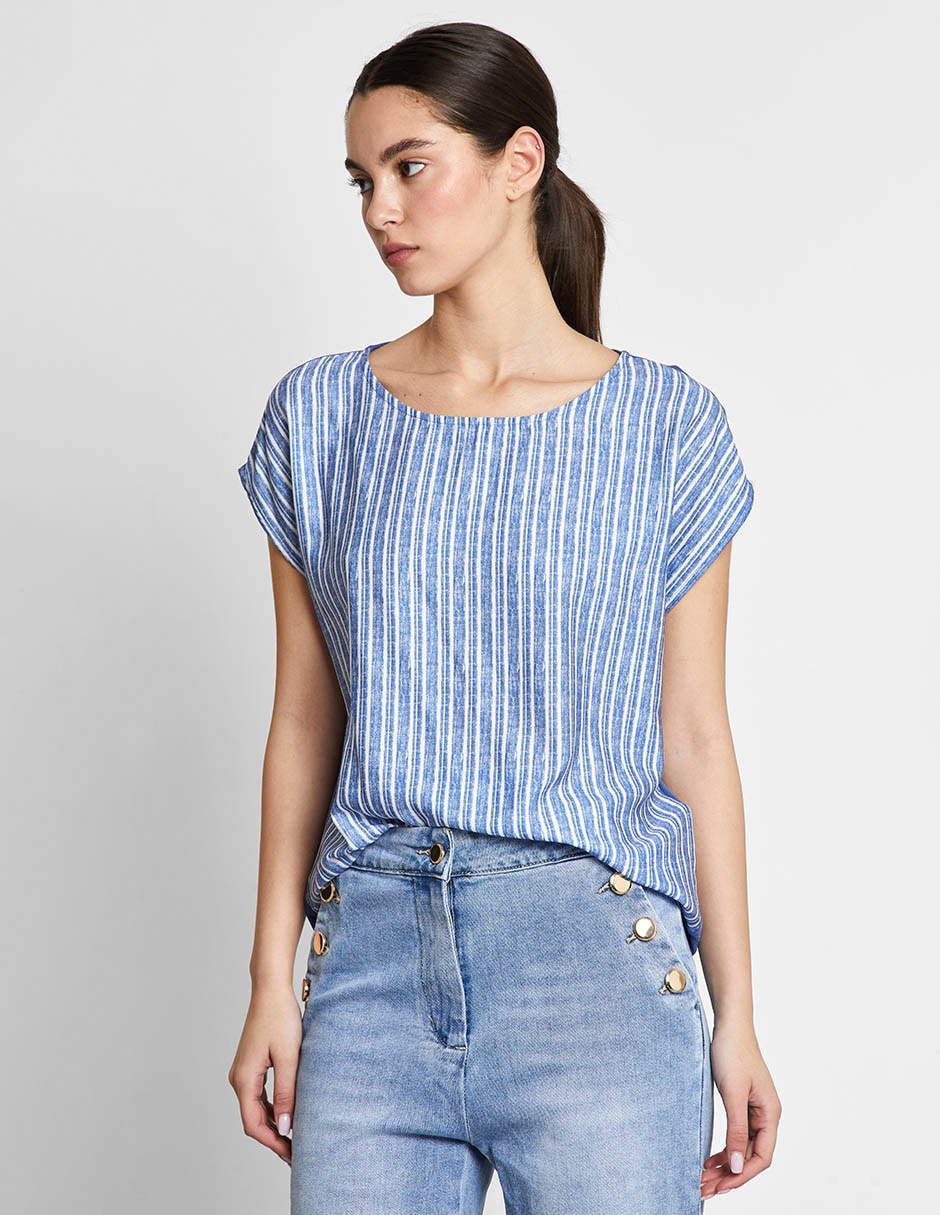 Blusa Trucco manga corta para mujer