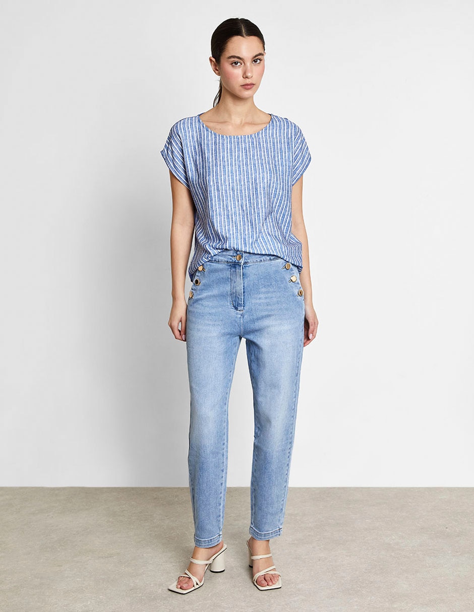Blusa Trucco manga corta para mujer