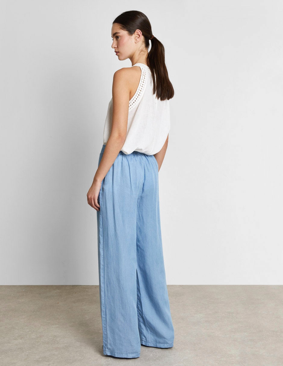 Pantalón relaxed Trucco amplio para mujer