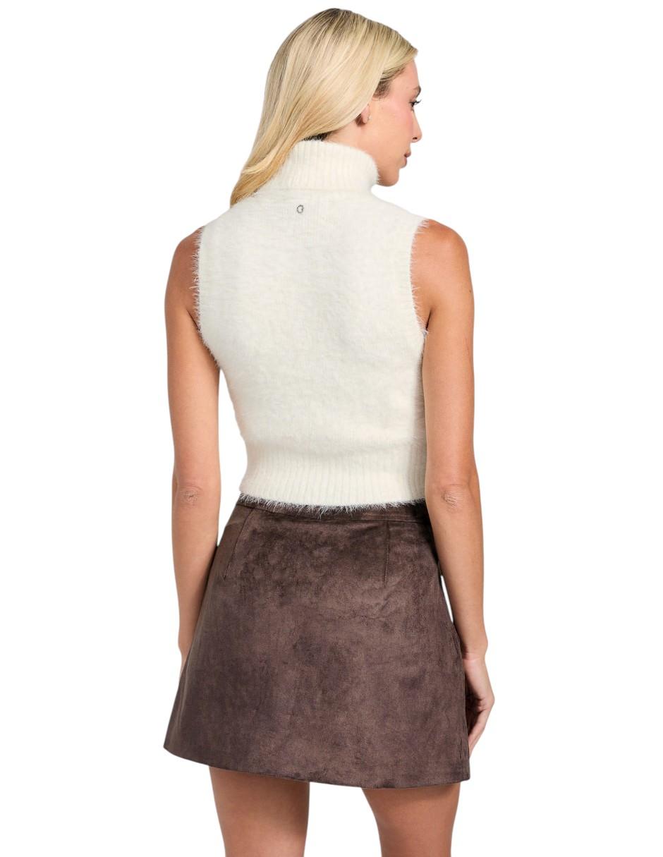 Top cuello alto tirante ancho 3
