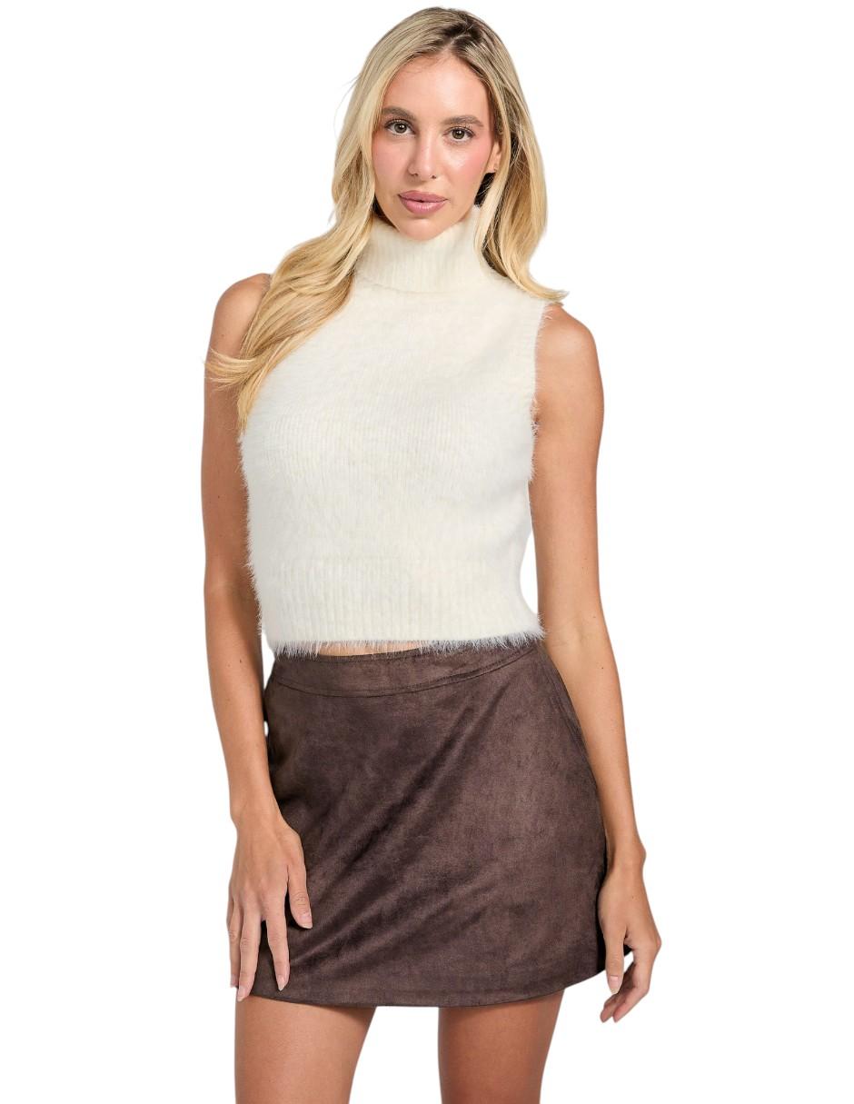 Top cuello alto tirante ancho 4