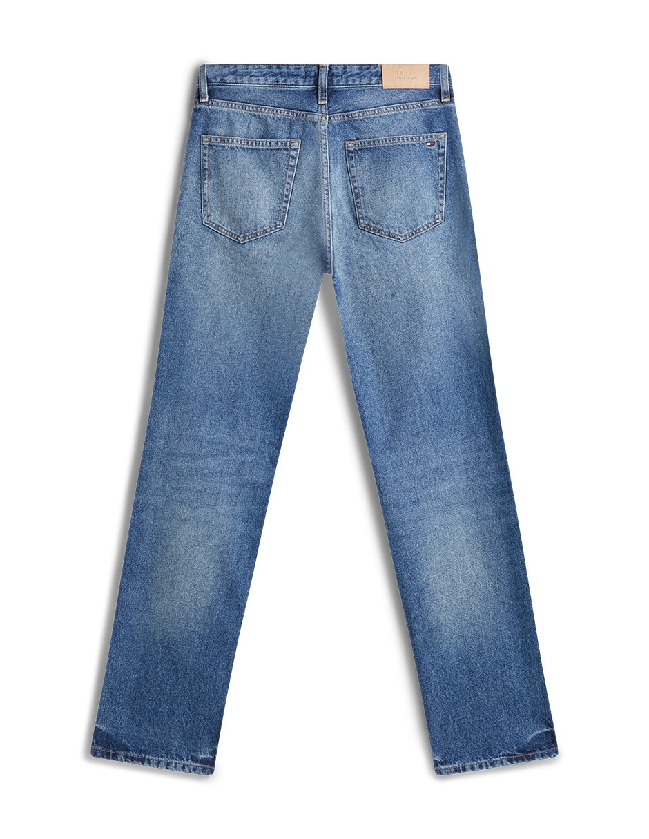 Jeans straight ww0ww47700-1a4 para mujer 4