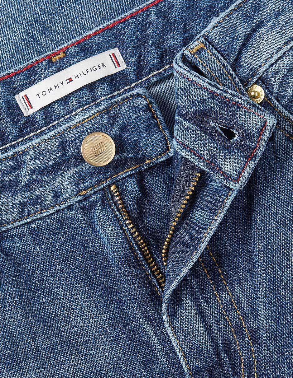 Jeans straight ww0ww47700-1a4 para mujer 3
