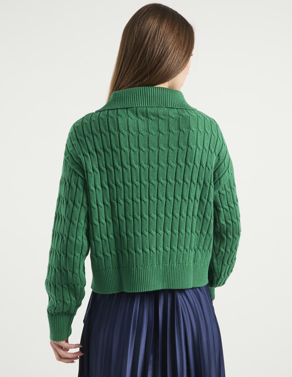 Suéter Hilfiger cuello con cierre para mujer 4