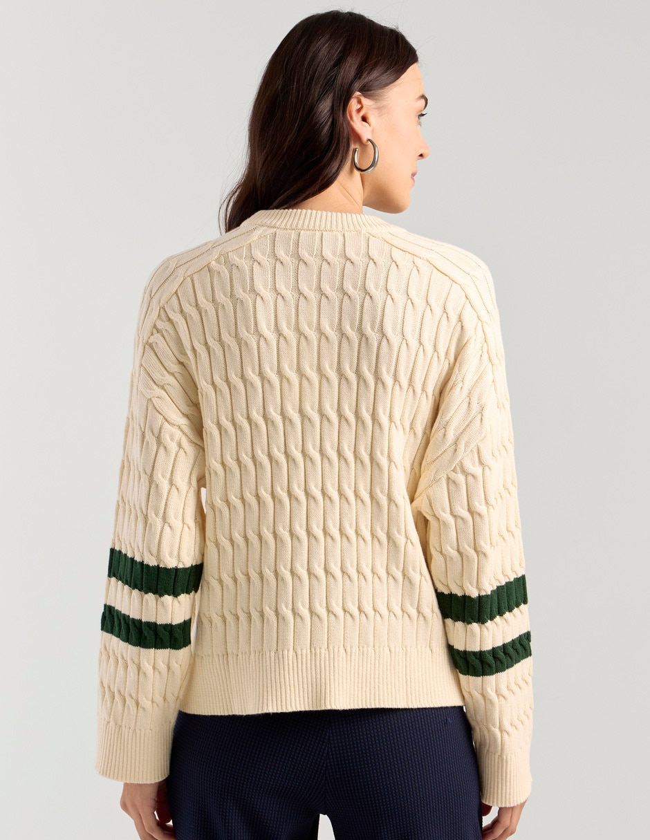 Suéter cuello redondo para mujer 4