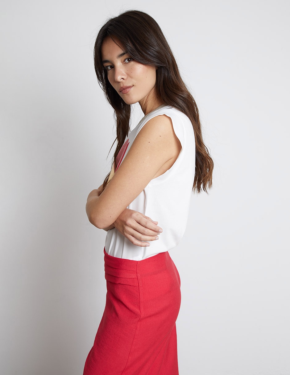 Blusa Trucco manga corta para mujer