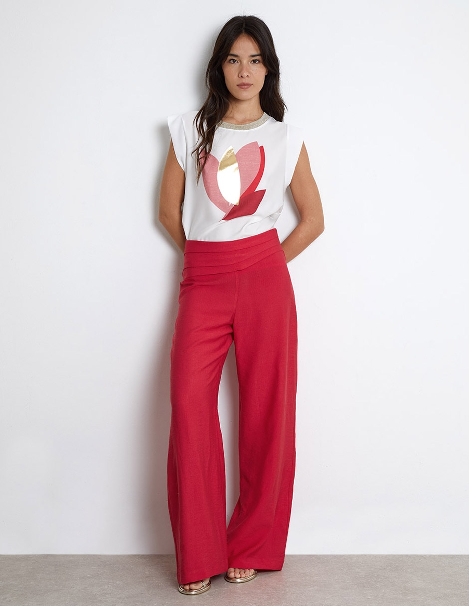 Blusa Trucco manga corta para mujer