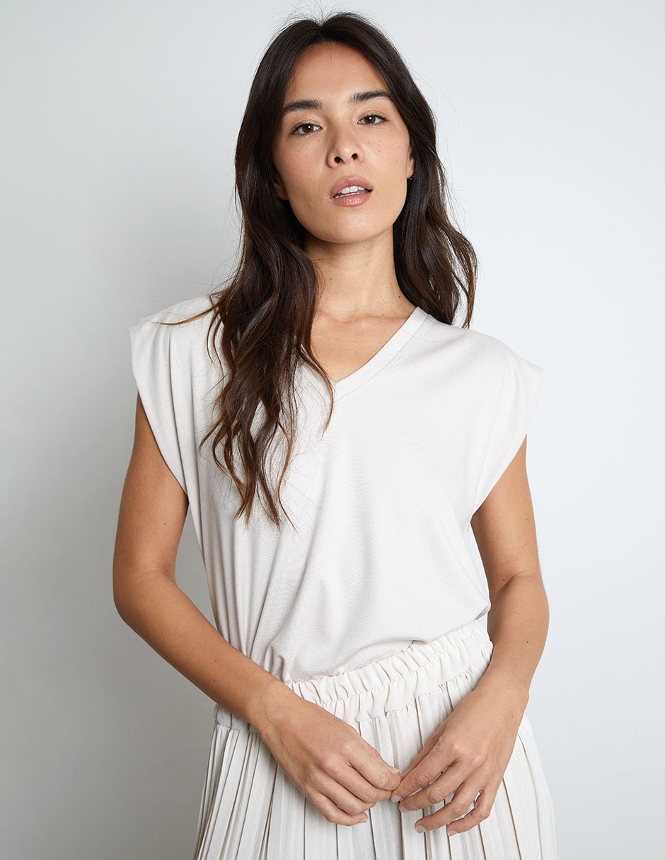 Blusa manga corta para mujer 8