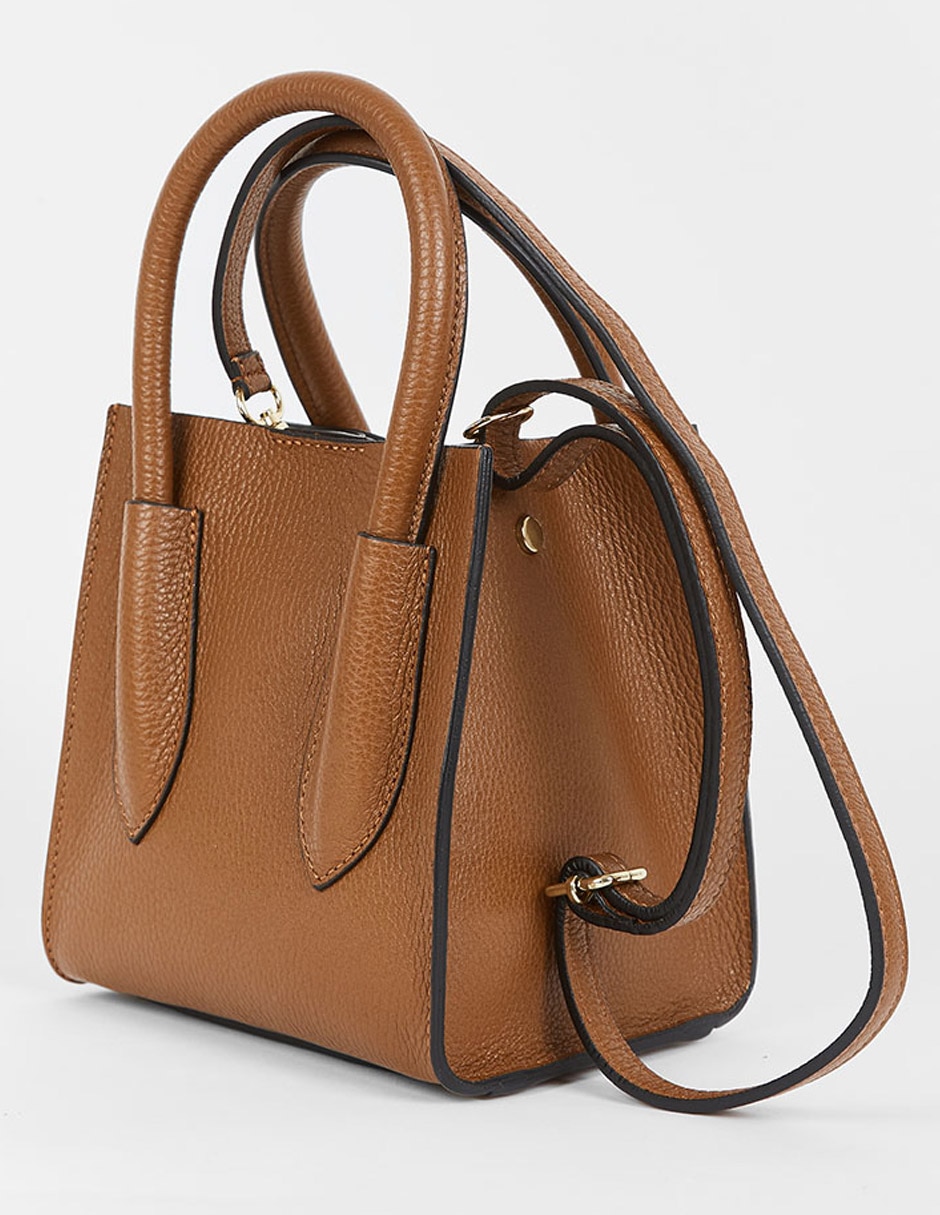 Bolsa satchel Bristol Blue de piel para mujer 7