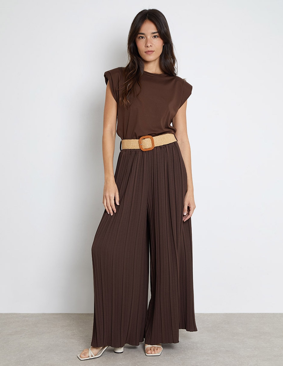 Pantalón coulotte amplio para mujer Pantalón coulotte amplio para mujer