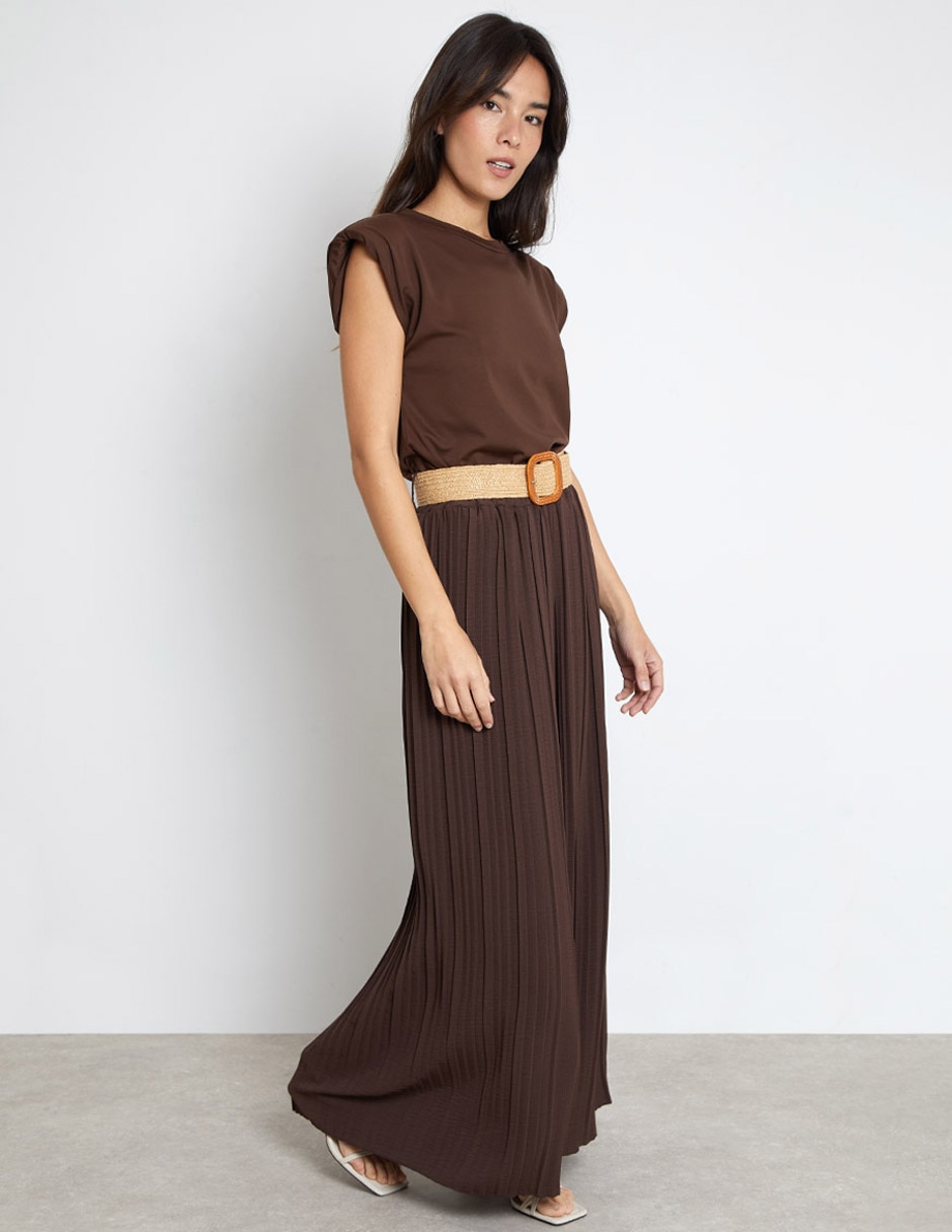 Pantalón coulotte amplio para mujer 5