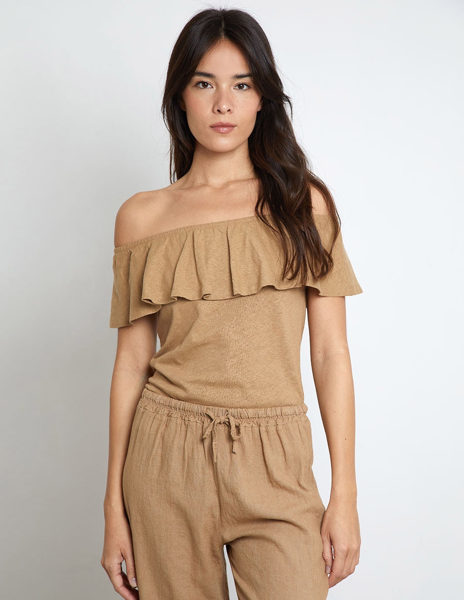 Blusa manga corta para mujer