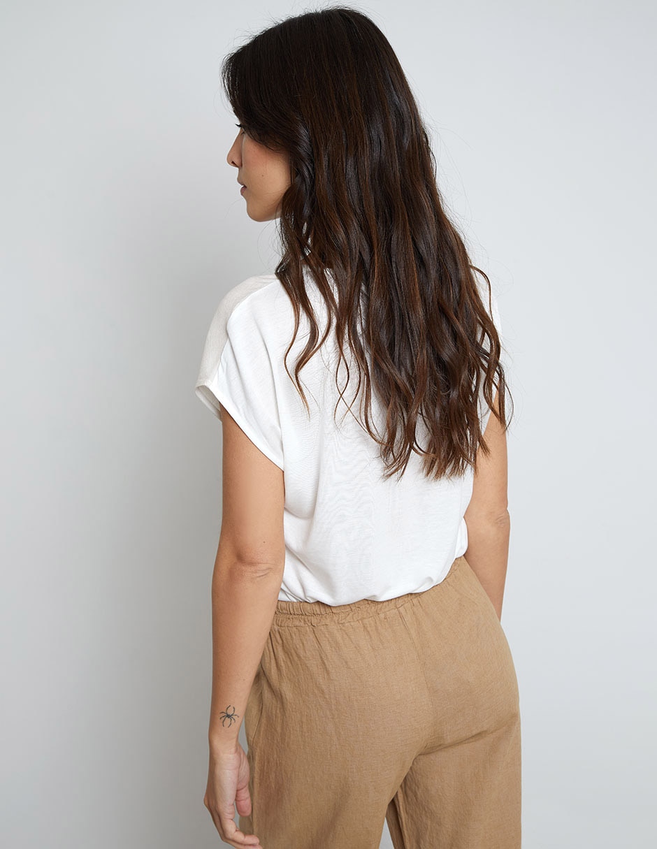 Blusa manga corta para mujer 7
