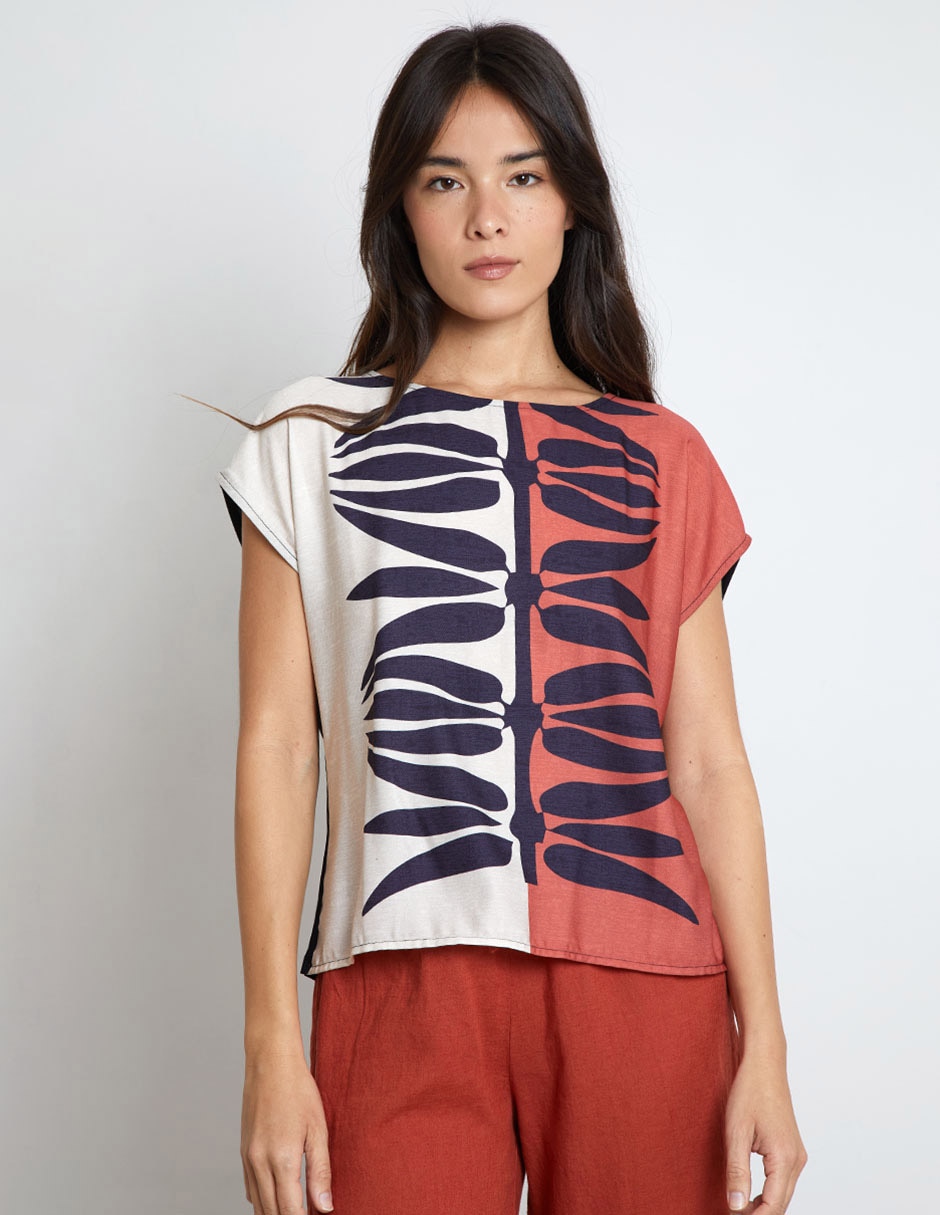 Blusa manga corta para mujer 1