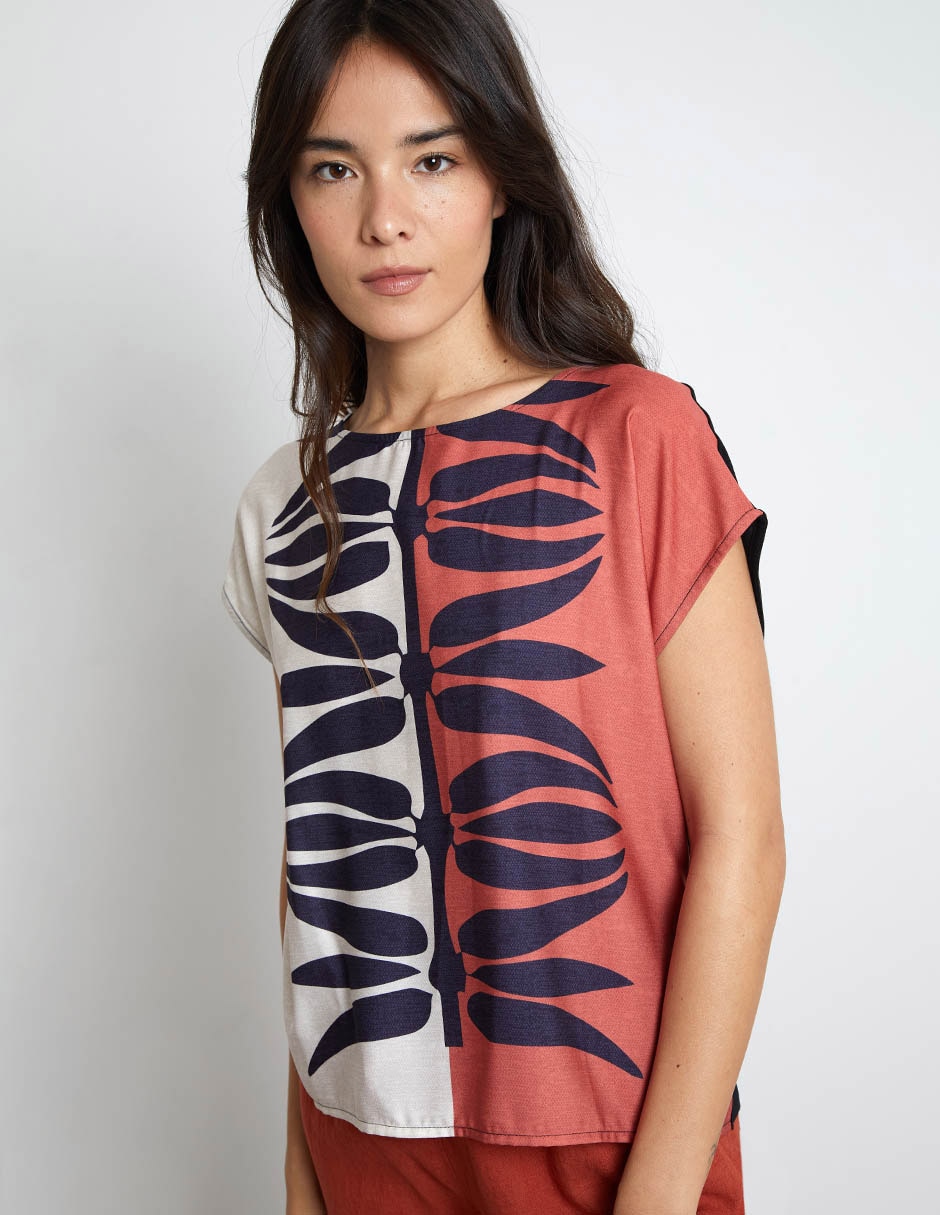 Blusa manga corta para mujer 6