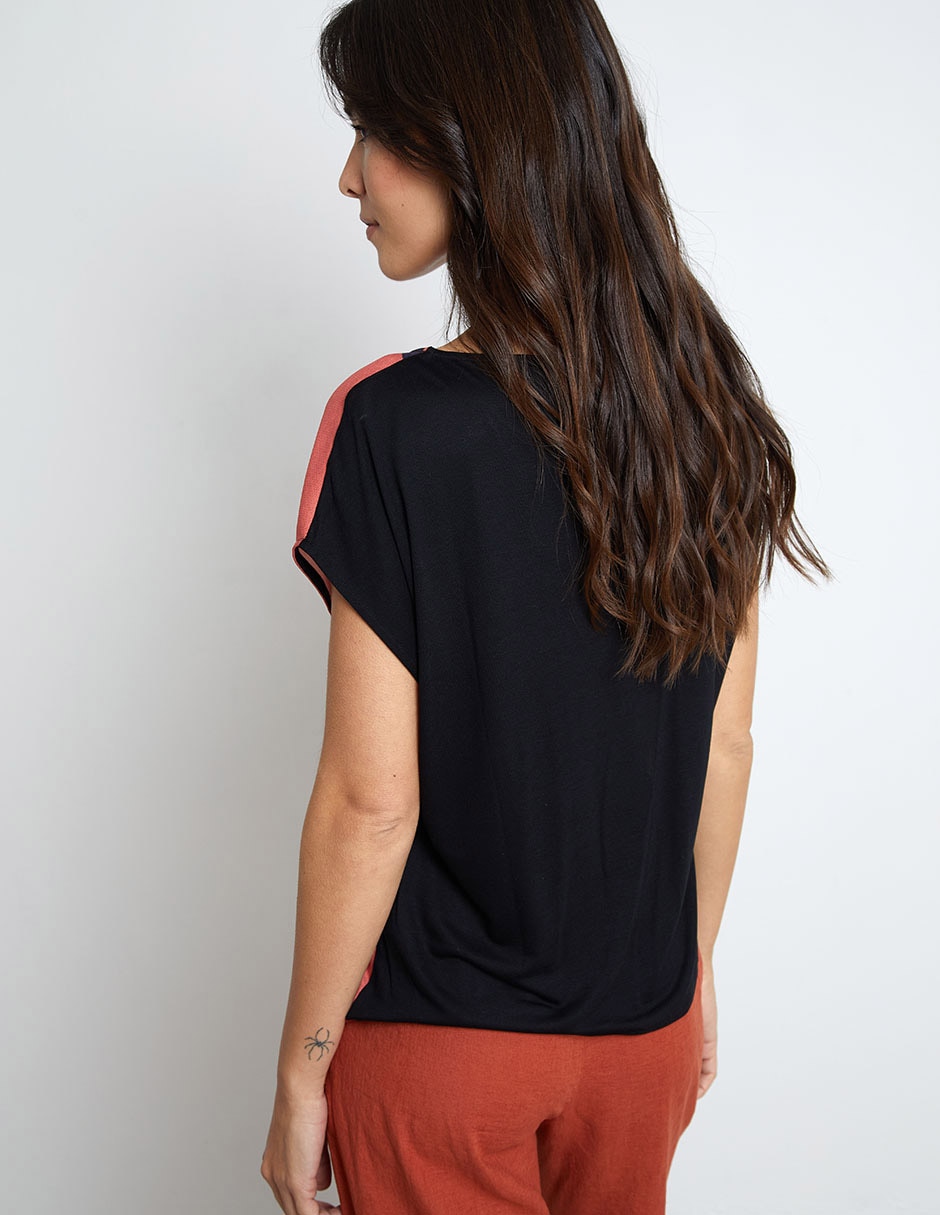 Blusa manga corta para mujer 7