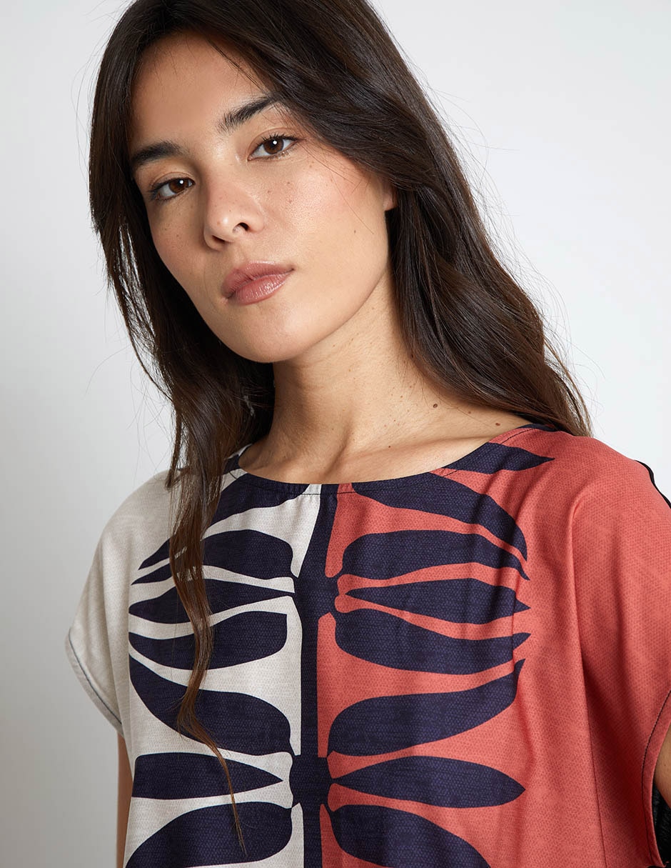 Blusa manga corta para mujer 8