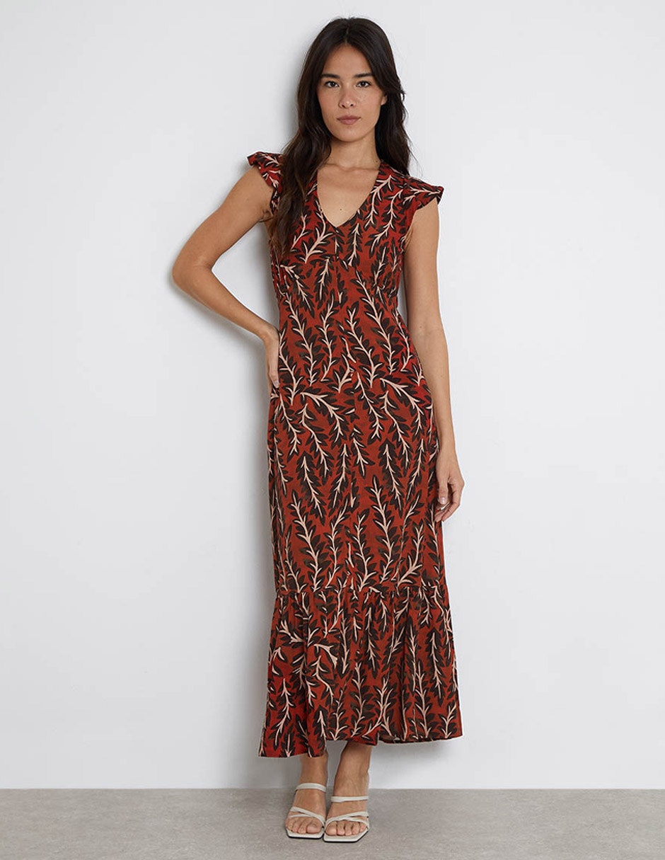 Vestido largo casual para mujer