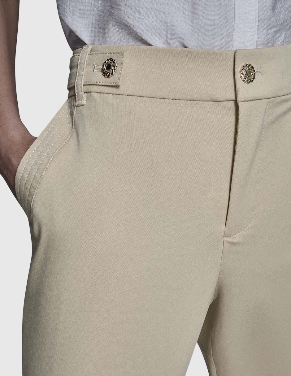 Pantalón chino slim para mujer 6