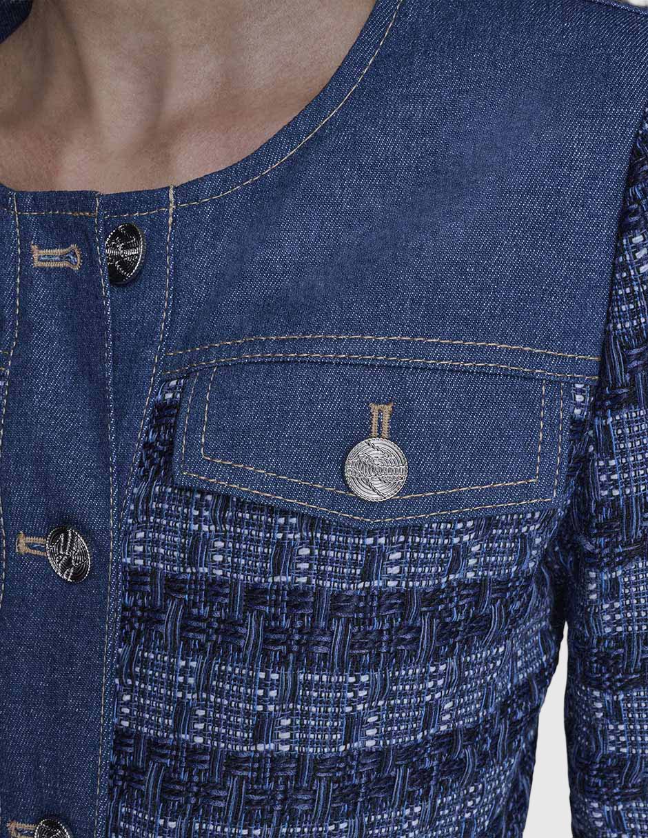 Chamarra denim Karl Lagerfeld Paris para mujer