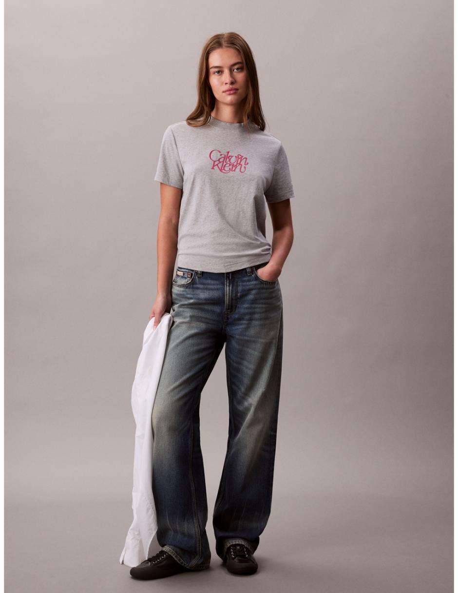 Playera manga corta cuello redondo mujer 2